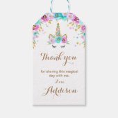 フローラユニコーンメッセージカード ギフトタグ (正面)