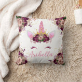 フローラユニコーン顔可逆枕 クッション (ブランケット)