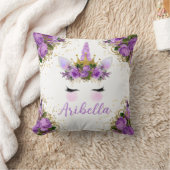 フローラユニコーン顔可逆枕 クッション (ブランケット)