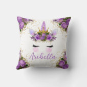 フローラユニコーン顔可逆枕 クッション (裏面)