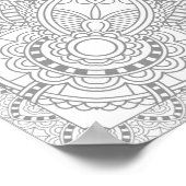 フローラユニークアートドードル2 ポスター (角)