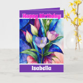 フローラユニークモダンエレガント収集 カード (黄色い花)