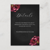 フローラユリ暗いゴシッ結婚クのエンクロージャカード エンクロージャーカード (正面)