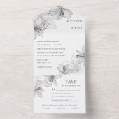 フローラユリ オールインワン招待状 (内側)