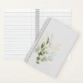 フローラユーカリデザイン ノートブック (内側)