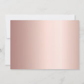 フローラユーカリバラ金ゴールド結婚式の日付を保存 (裏面)