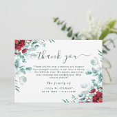 フローラユーカリモダンー葬儀サンキューノート カード (スタンド正面)