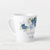 フローラユーカリ祖父母1stクリスマス カフェラテマグ (左アングル)