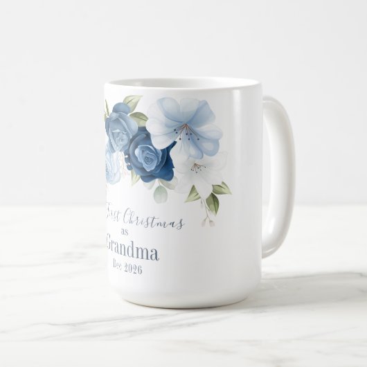 フローラユーカリ祖父母1stクリスマス コーヒーマグカップ (正面右)