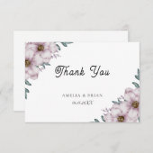 フローラユーカリ結婚サマーサンキューカード サンキューカード (正面/裏面)