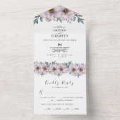 フローラユーカリ結婚サマー オールインワン招待状 (内側)