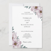 フローラユーカリ結婚式招待状 招待状 (正面)