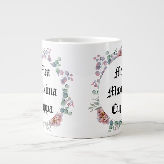 フローラユーモアのあるカトリックMea Maxima Cuppa 20 oz. ジャンボコーヒーマグカップ (正面)