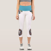 フローラライオンシルエット カプリレギンス (正面)