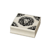 フローラライオンシルエット ラバースタンプ (スタンプ)