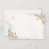 フローラライト金ゴールドプリンセス誕生日キンセアニェラ セーブザデート (裏面)