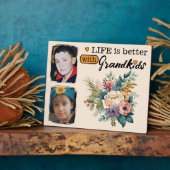 フローラライフは良い2写真グランドキッズオレンジ フォトプラーク (側面)