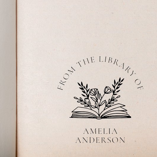 フローラライブラリからの名前をカスタムする セルフインキングスタンプ