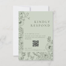 フローララインアートセージ結婚グリーン