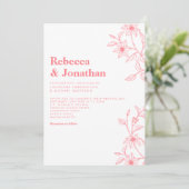 フローララインアートピ結婚ンク 招待状 (スタンド正面)
