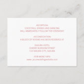 フローララインアート中国の赤面結婚の詳細 エンクロージャーカード (裏面)