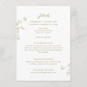 フローララインアート蝶結婚の詳細 エンクロージャーカード (正面)