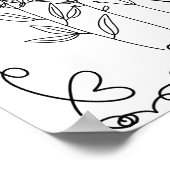 フローララインアート60結婚周年記念ウェルカム ポスター (角)