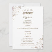 フローララインズグラスハネムーンシャワー招待状 招待状 (正面)