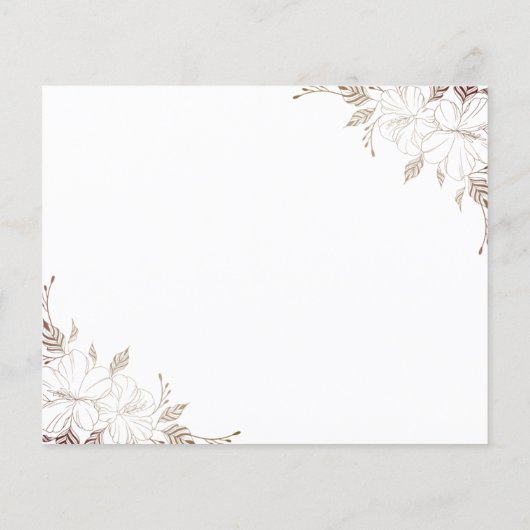 フローララインタイムカプセル結婚のアニバーサリーカード チラシ (裏面)