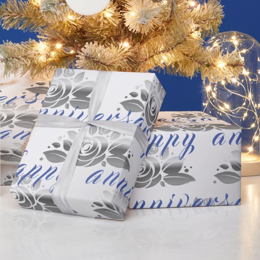 フローララグジュアリーハッピーシルバー25周年記念 ラッピングペーパー (クリスマス)
