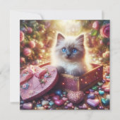 フローララグドールラブキッテンキャンディボックスバレンタイン シーズンカード (正面)