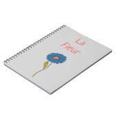 フローララシンプルフルーアフラワー ノートブック (左側)