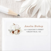 フローララストクリームカボチャ秋差出人住所 ラベル (インサイチュ)