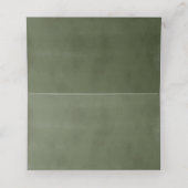 フローララストクリームグリーンエレガント秋座席表 プレイスカード (内部開封)