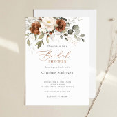 フローララストクリームグリーンブライダルシャワー 招待状
