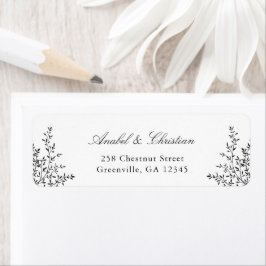 フローララストグリーナリークリーム差出人住所ラベル ラベル