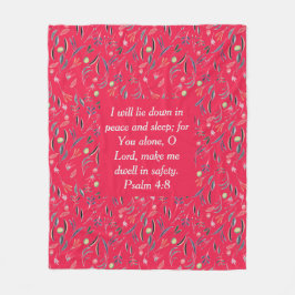 フローララズベリー |平和スリープの安全性 |クリスチャン フリースブランケット