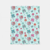 フローララッキー |フリースブランケット フリースブランケット (正面)