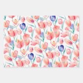 フローララッピング紙フラットシートセット3 ラッピングペーパーシート (正面2)