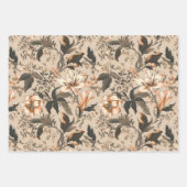 フローララッピング紙フラットシートセット3 ラッピングペーパーシート (正面)