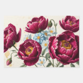 フローララッピング紙フラットシートデコパージュ ラッピングペーパーシート (正面2)