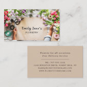 フローララッピング、フローラル 名刺 (正面/裏面)
