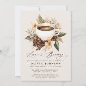 フローララブイズブルーイングブライダルシャワー 招待状 (正面)