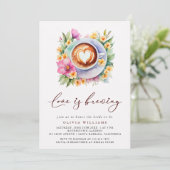 フローララブイズブルーイングブライダルシャワー 招待状 (スタンド正面)