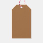 フローララブイズブルーイングブラウンコーヒーブライダルシャワー ギフトタグ (裏面)