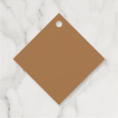 フローララブイズブルーイングブラウンコーヒーブライダルシャワー フェイバータグ (裏面)