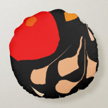 フローララブイラストレーションラウンドピロー