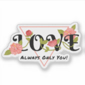 フローララブステッカー シール (正面)