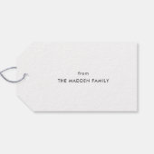 フローララブバレンタインデイギフトラベル- Dusty Blue ギフトタグ (裏面横)