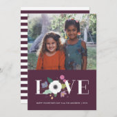 フローララブバレンタインデーカード – プラム シーズンカード (正面/裏面)